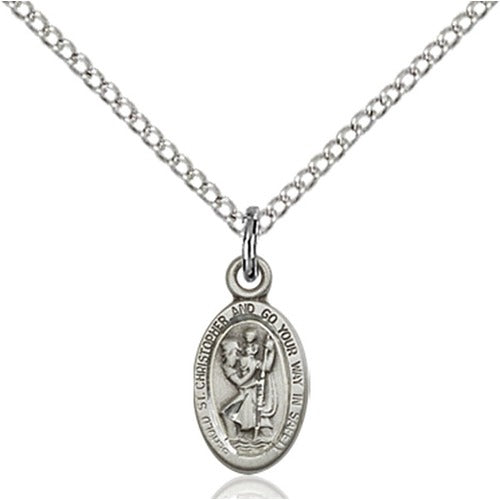 Sterling Silver St. Christopher Petite Pendant