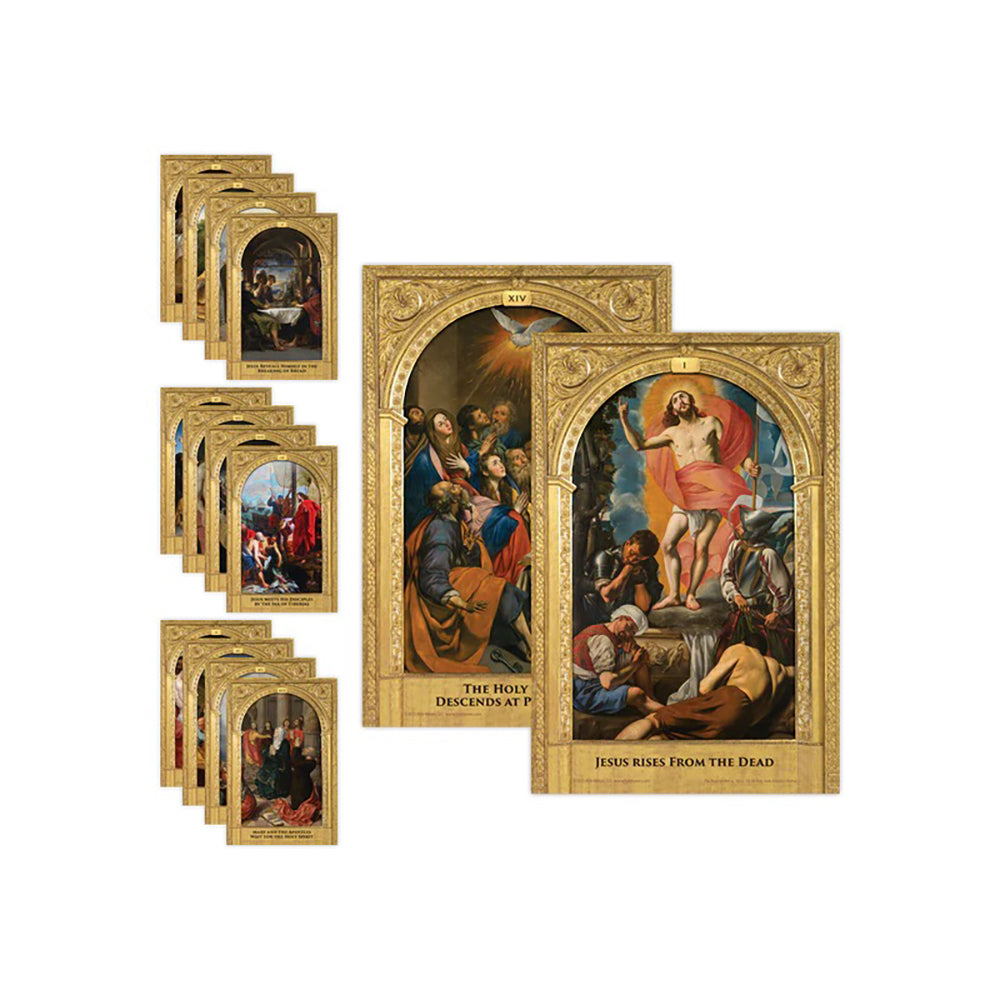 Stations of the Resurrection Fine Art Poster Prints - Set of 14