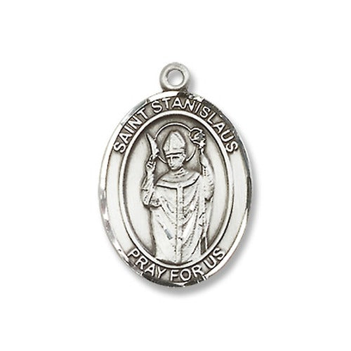Sterling Silver St. Stanislaus Pendant w/ Chain