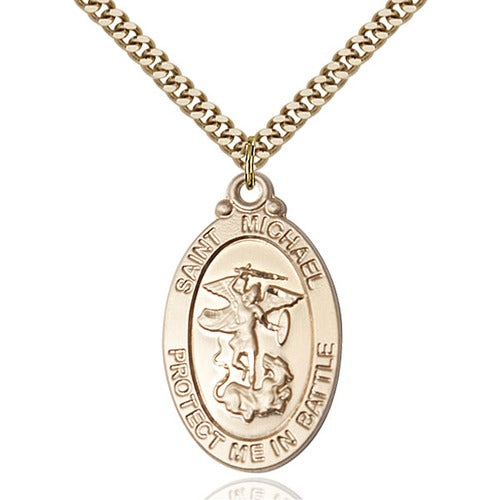 St. Michael Pendant Guardian Angel, Bliss, 14Kt Gold-Filled
