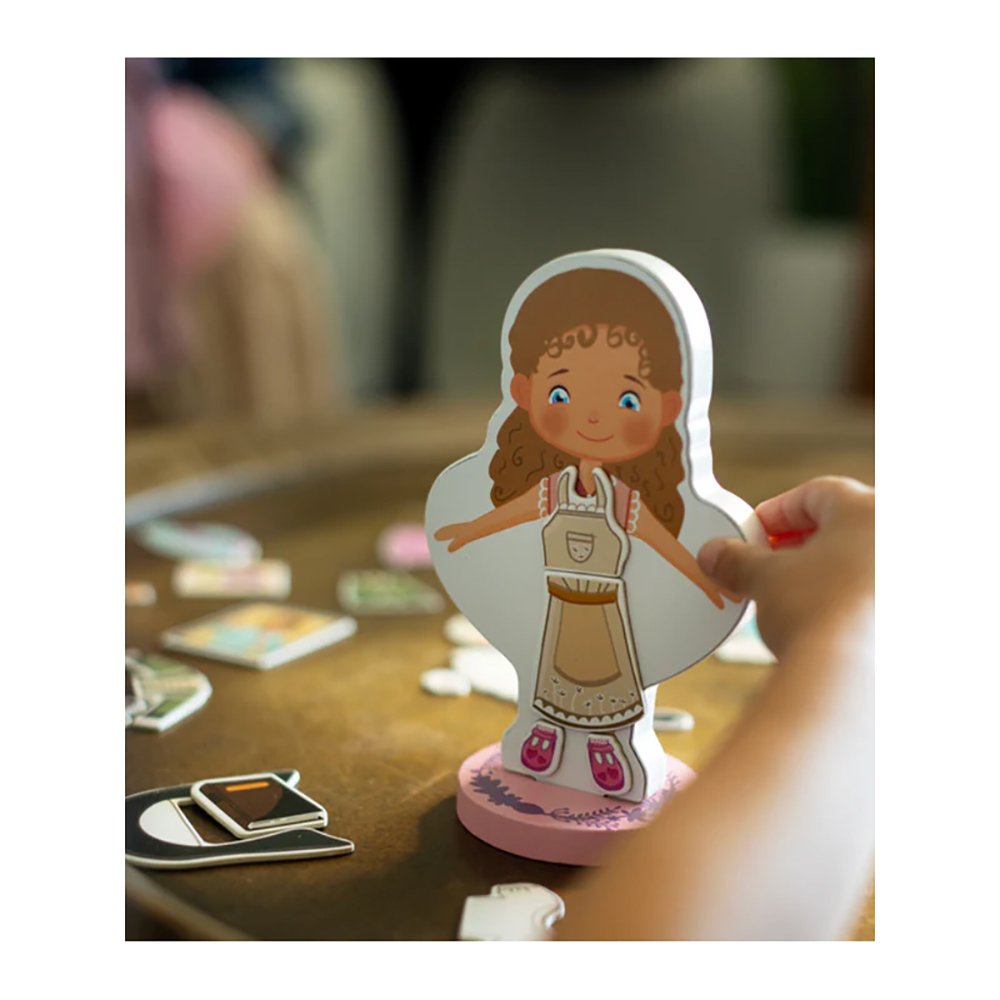 My St. Thérèse Magnetic Wooden Dress-Up Doll Set
