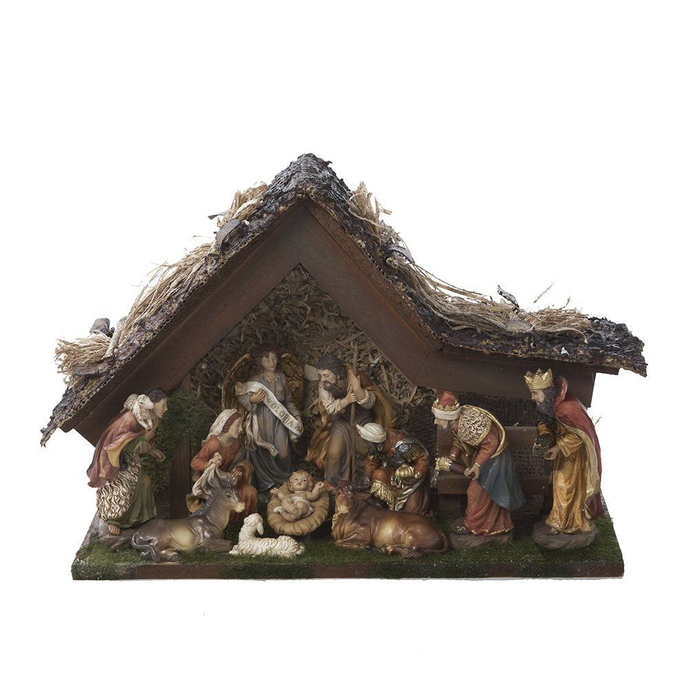 Silent Night Musical LED Nativity Set - 11 Pieces