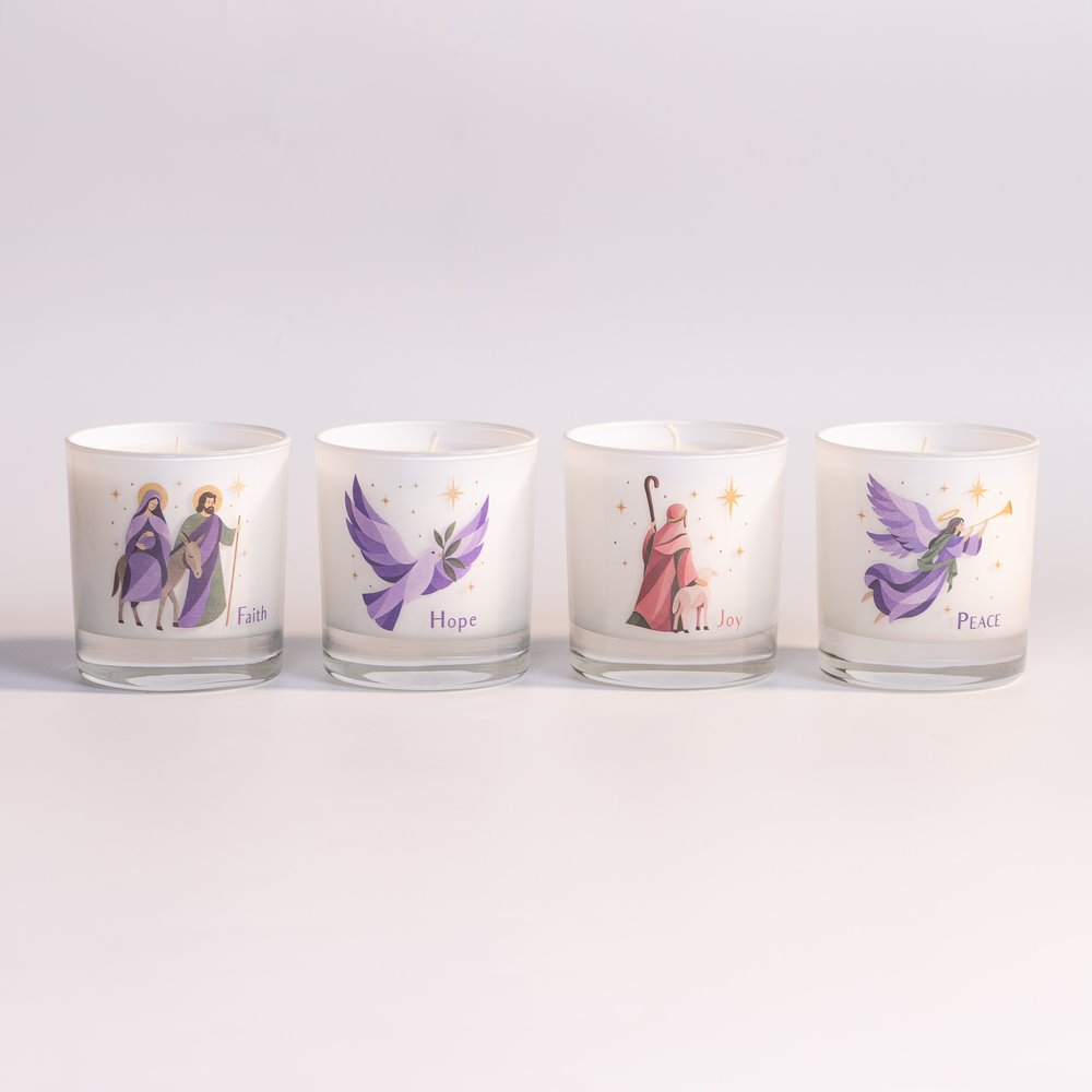 Advent Candles - Set of 4