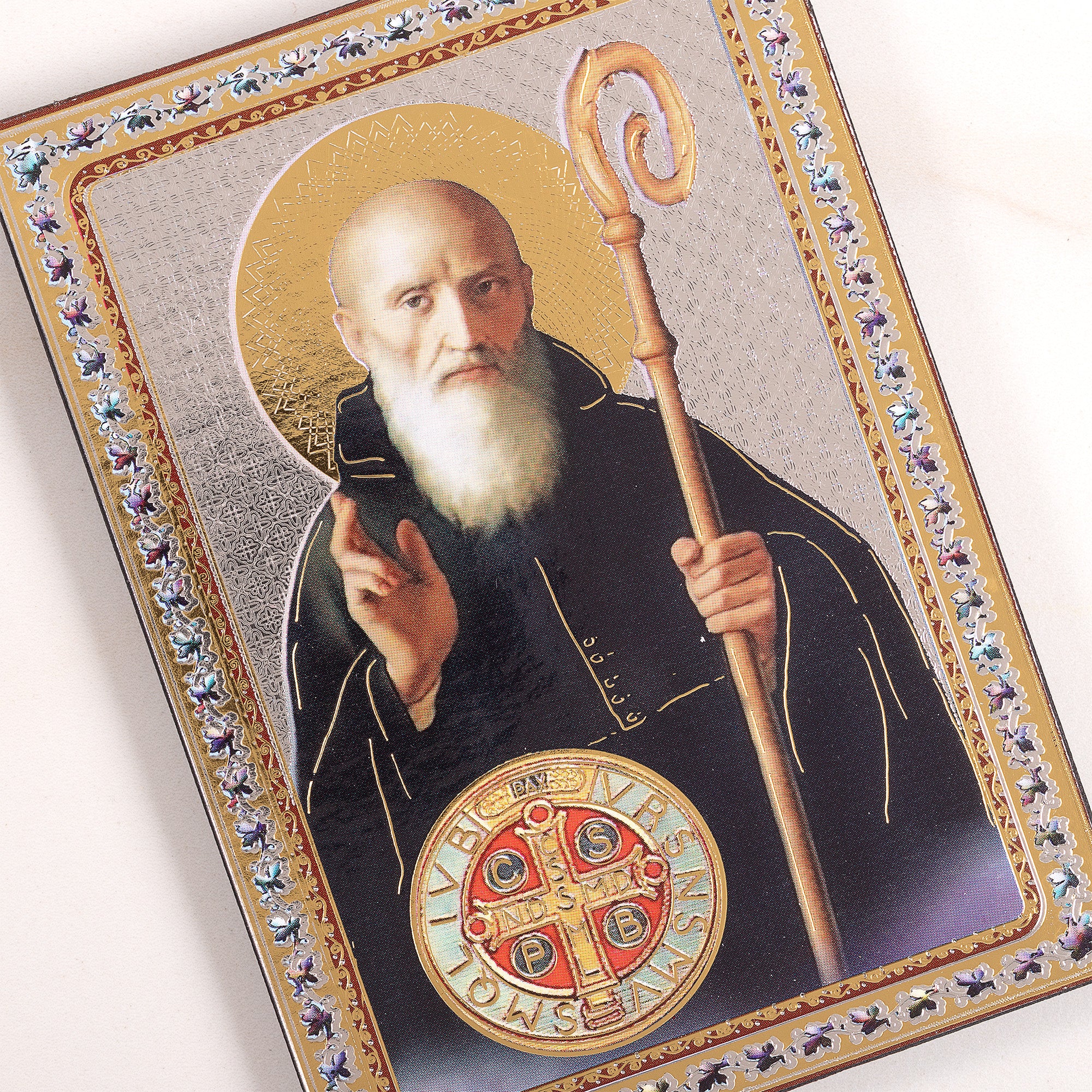 St. Benedict Icon Plaque - 5.5"