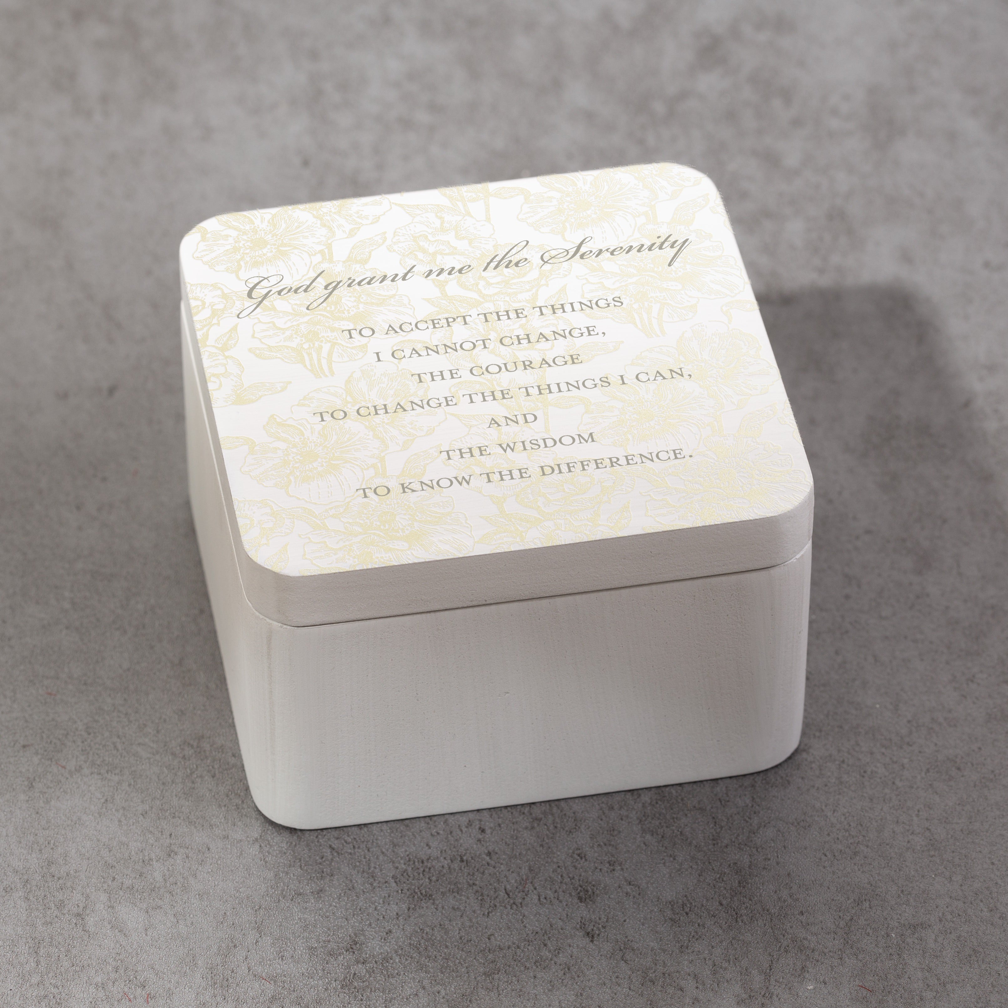 Toile Serenity Prayer Keepsake Box