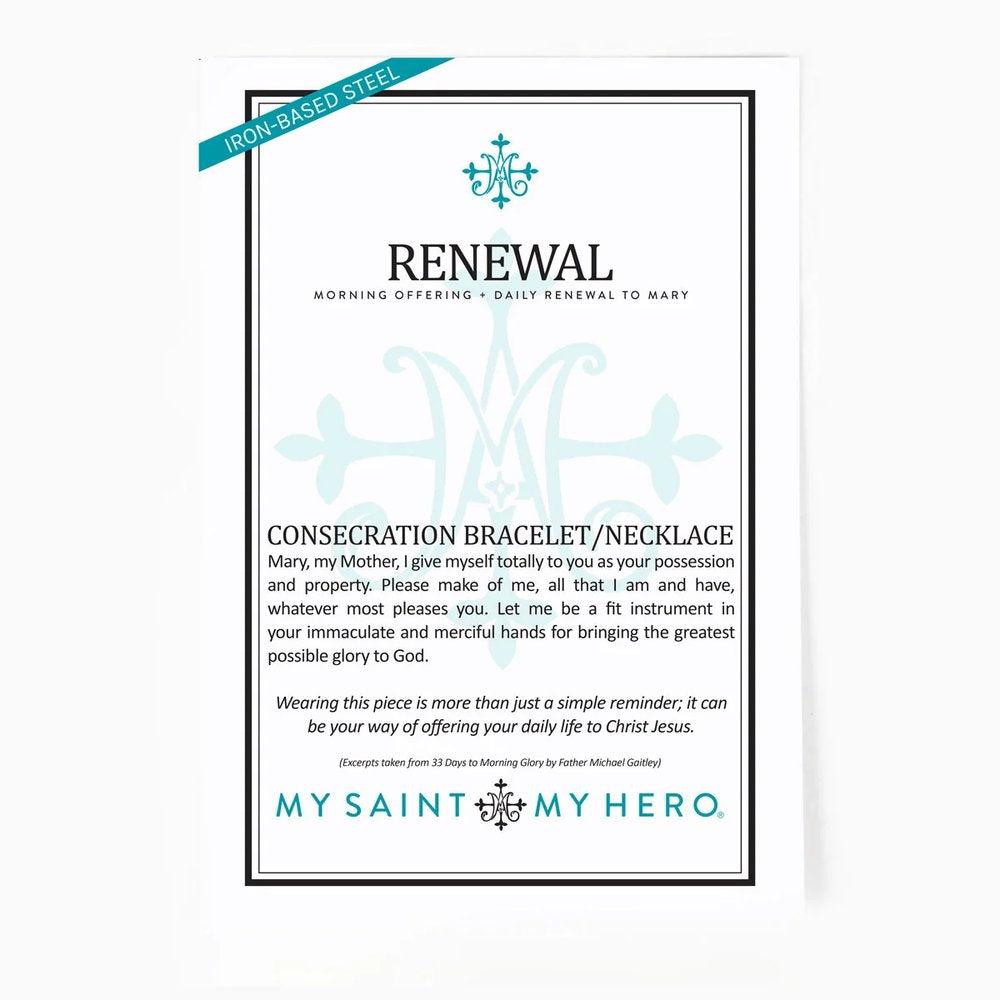 Consecration to Mary Silver Bracelet