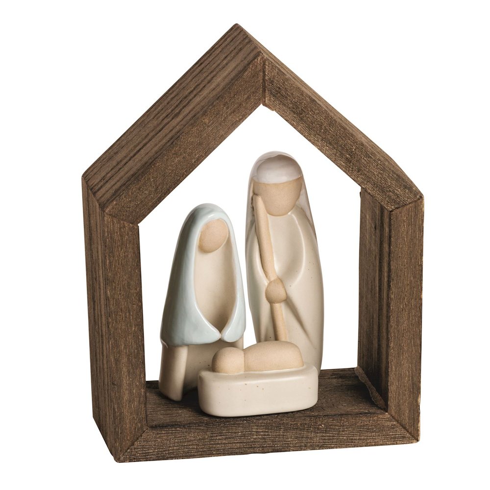 Farm Nativity Scene Set - 4 Pieces