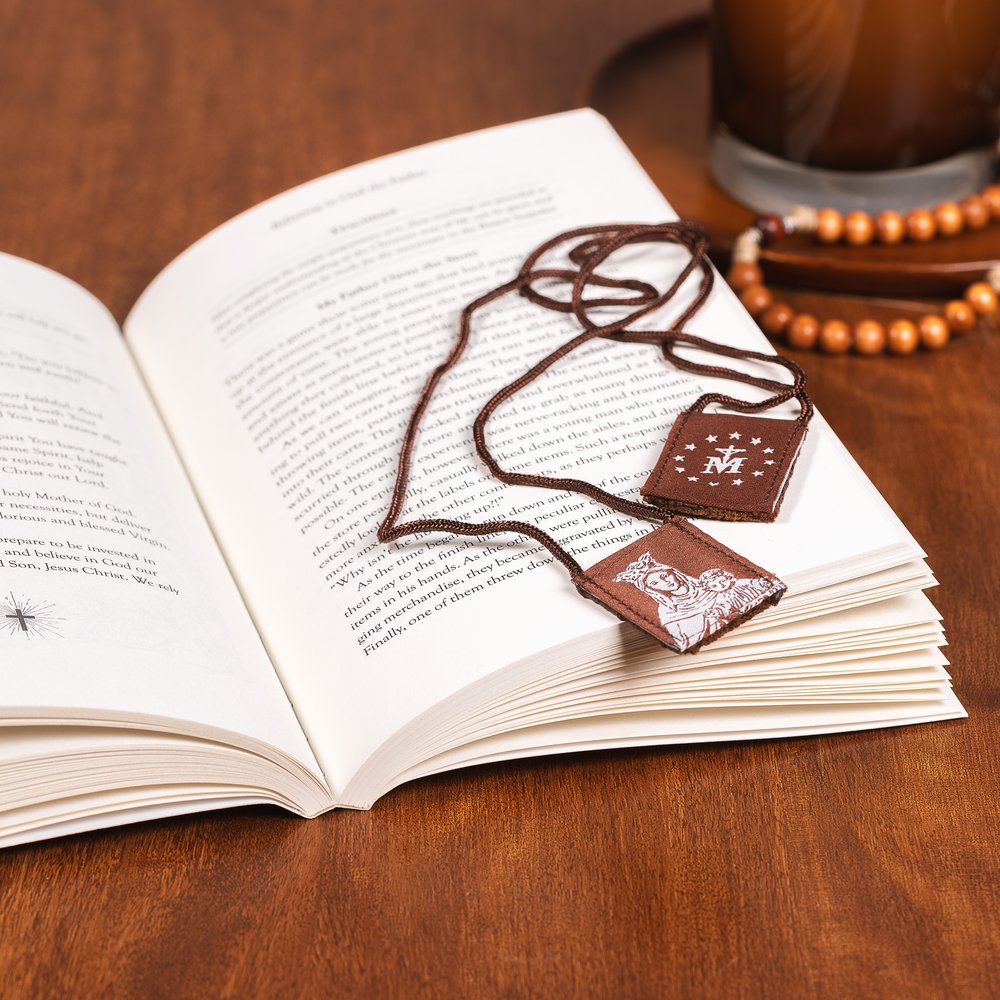 Our Lady of Mt. Carmel Scapular & 9-Day Preparation Book Gift Set