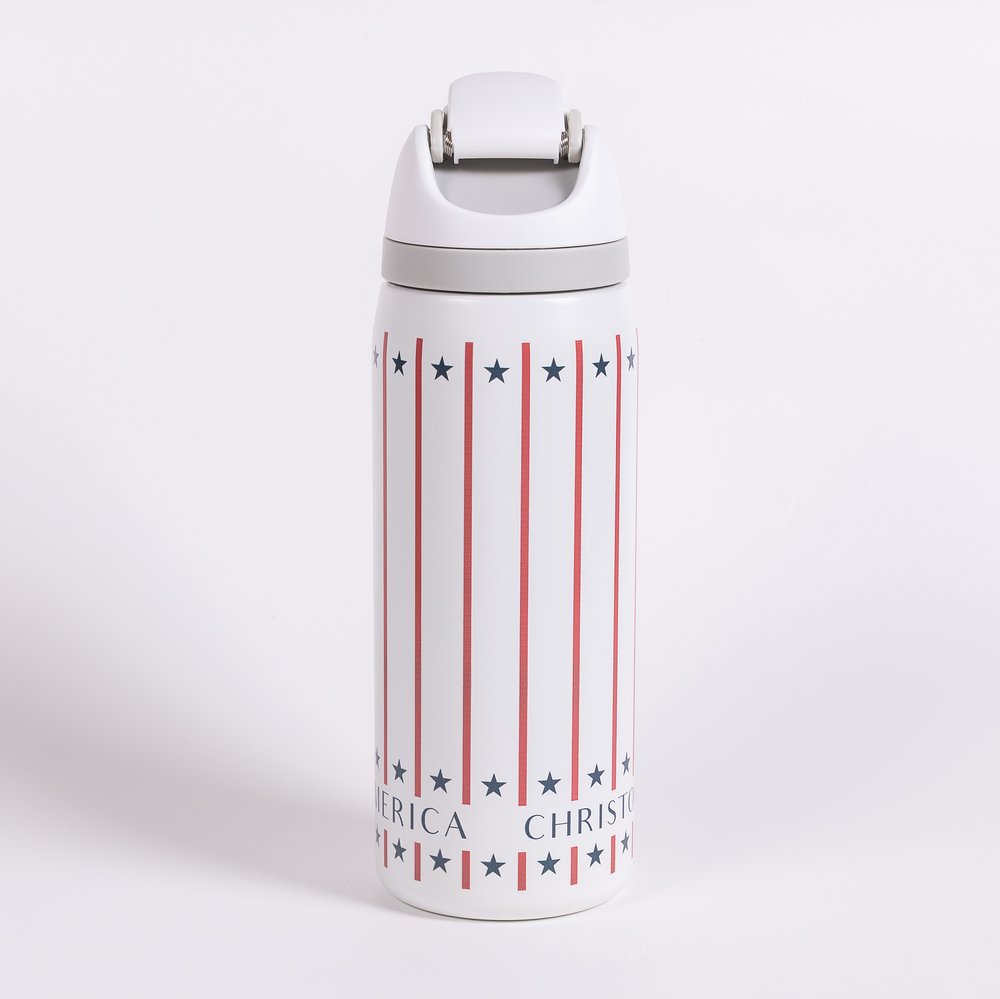 Personalized God Bless America Water Bottle