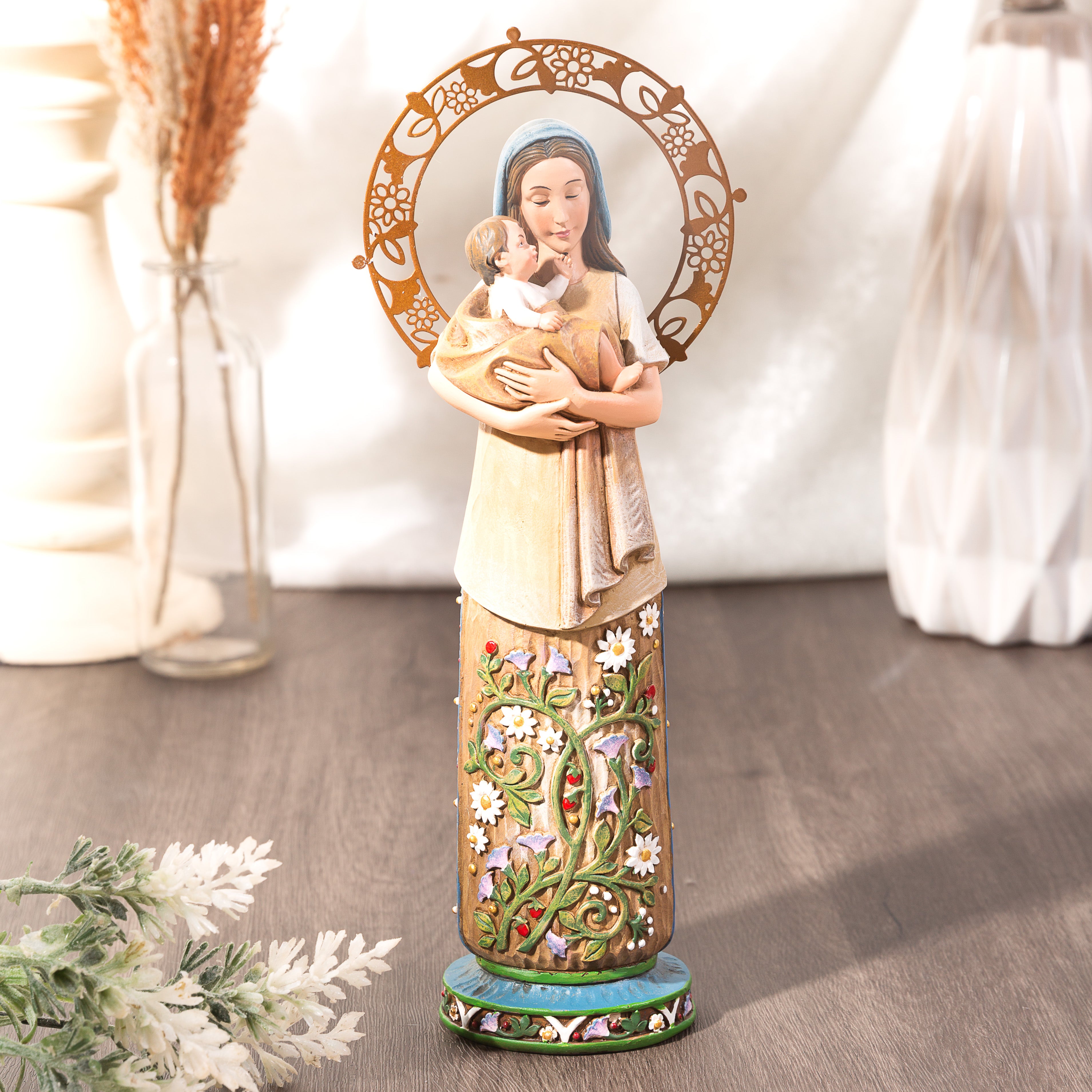 Madonna and Child Seasonal Statue Series-Summer