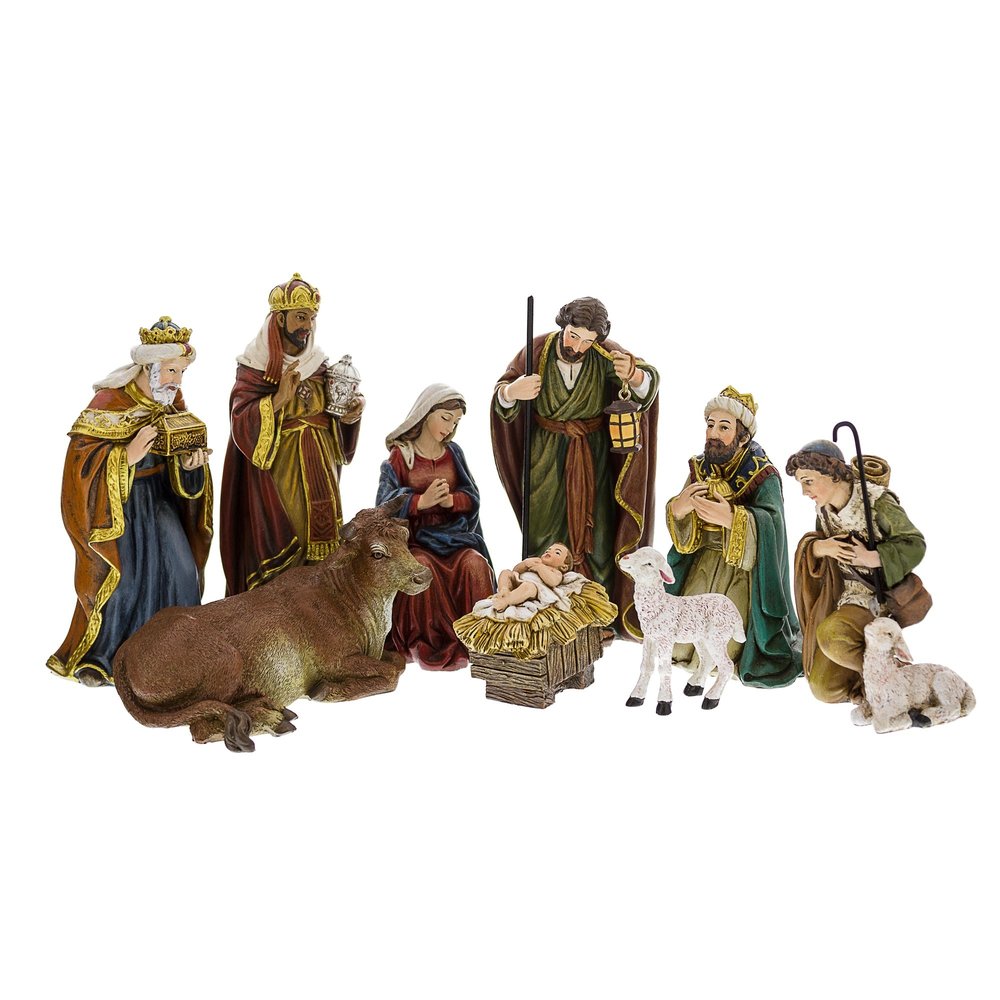 Classic Style Nativity Set - 9 Piece