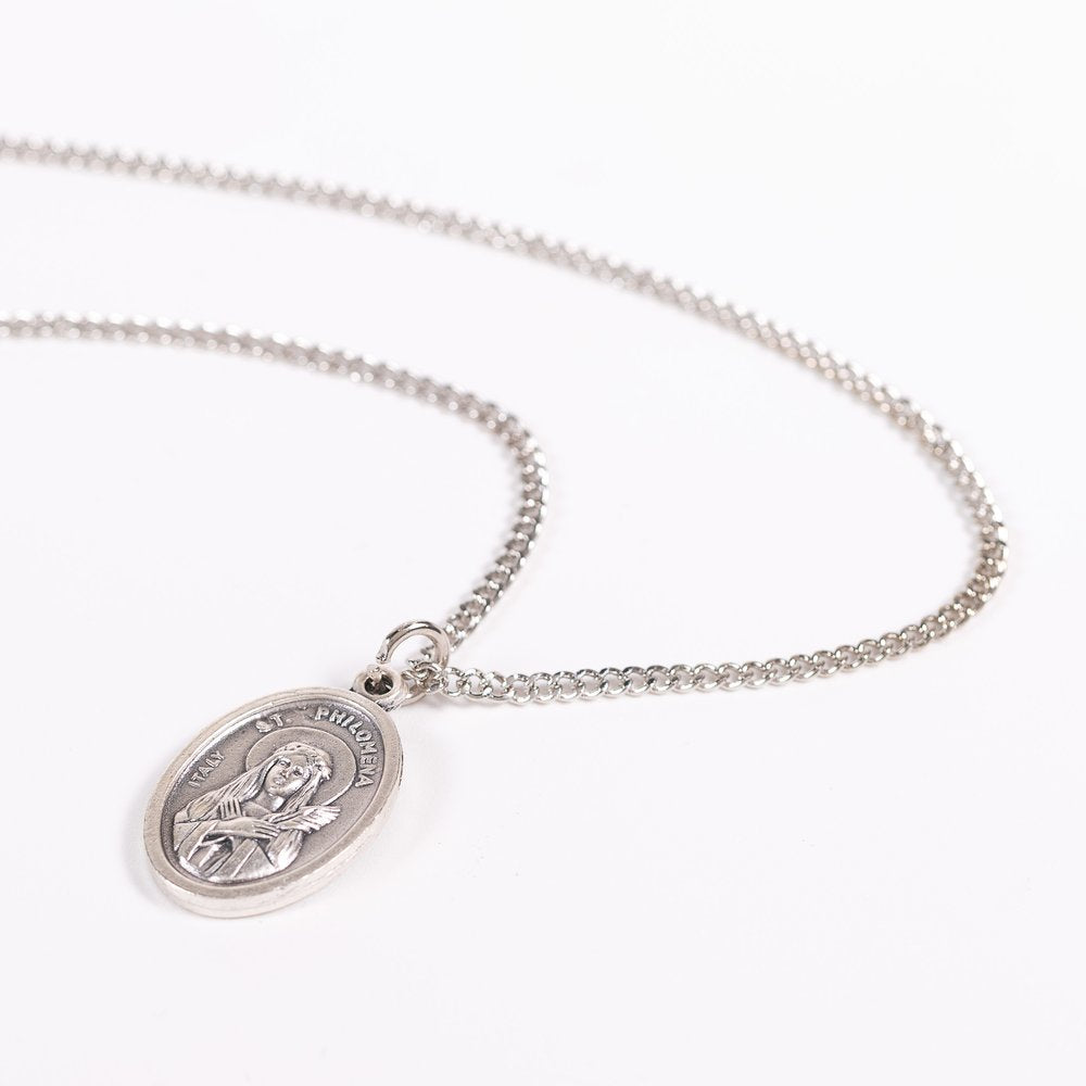 St. Philomena Medal Necklace - 20"