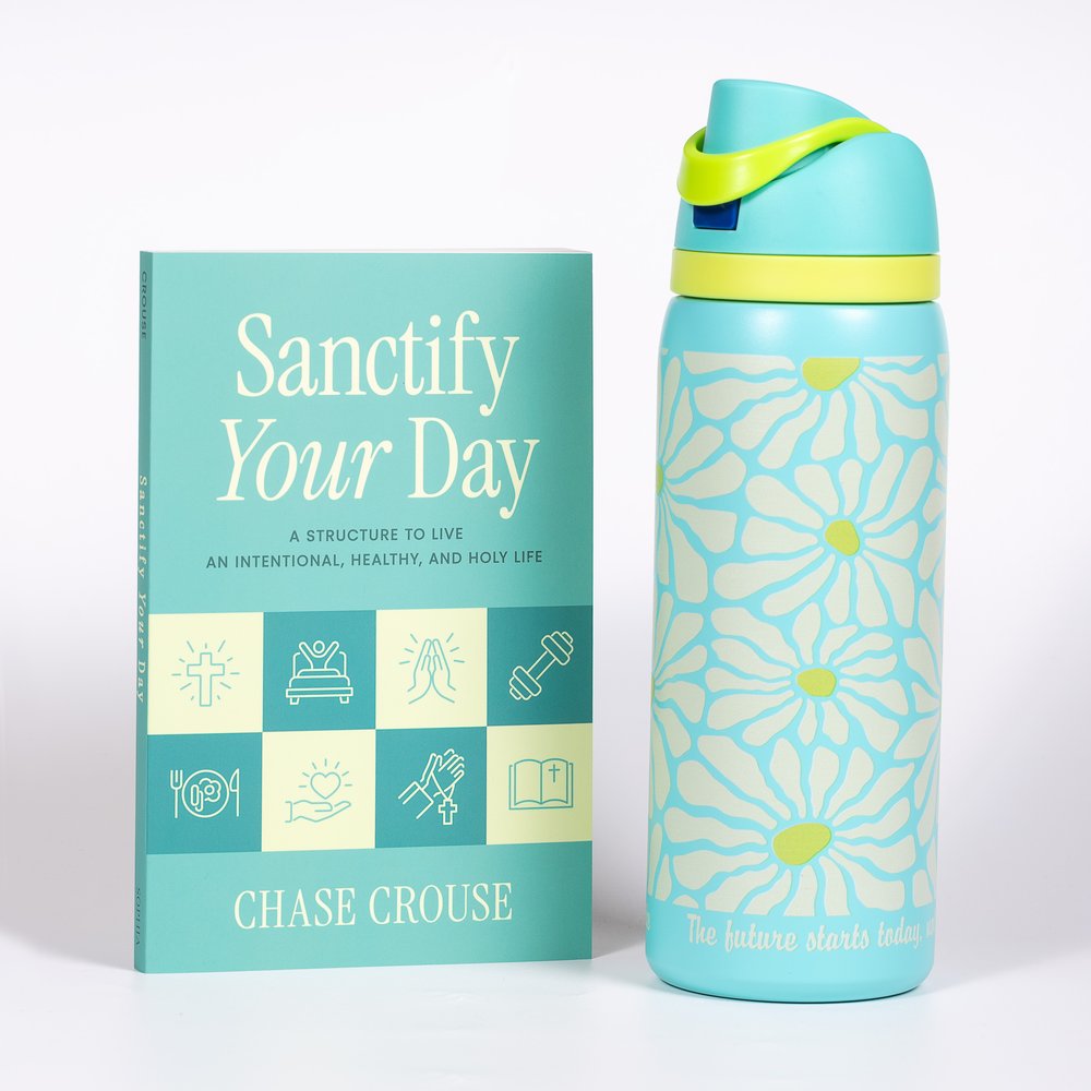 Personalized Pope St. John Paul II Water Bottle & Sanctify Your Day Book Gift Set