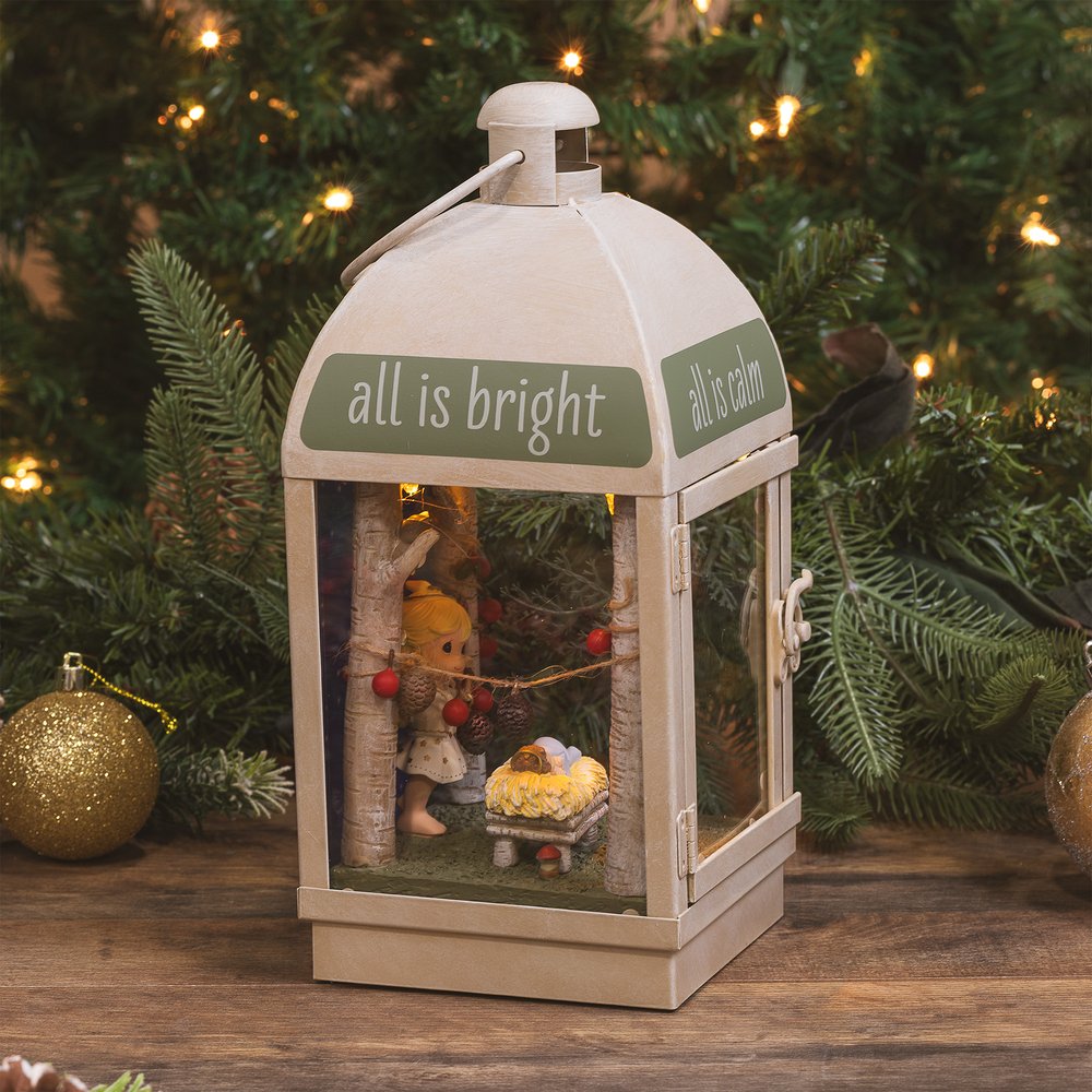 Precious Moments All Is Calm, All is Bright Musical LED Lantern