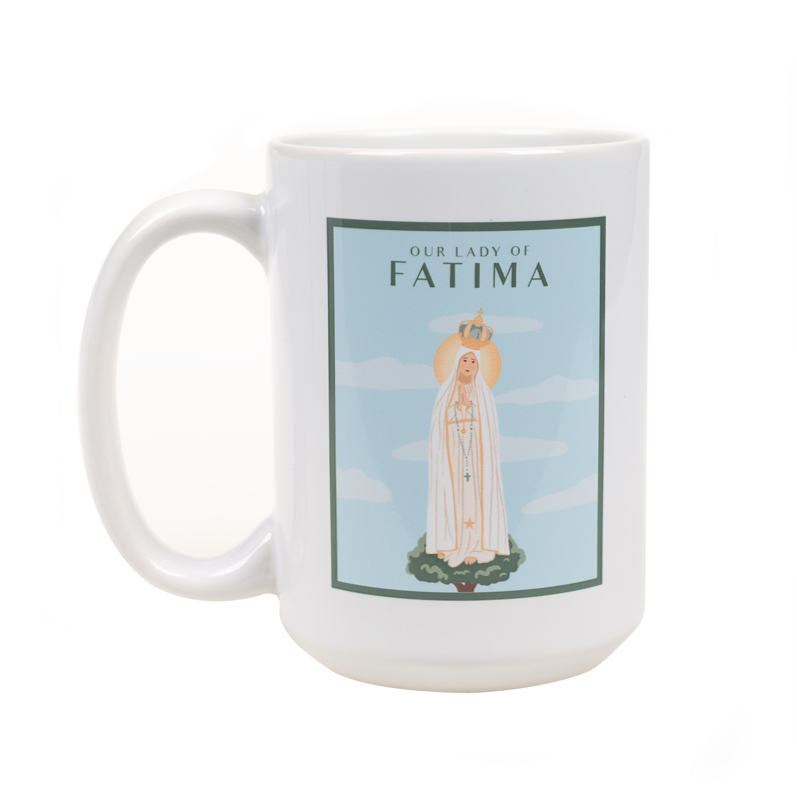 Our Lady of Fatima Travel Print Mug