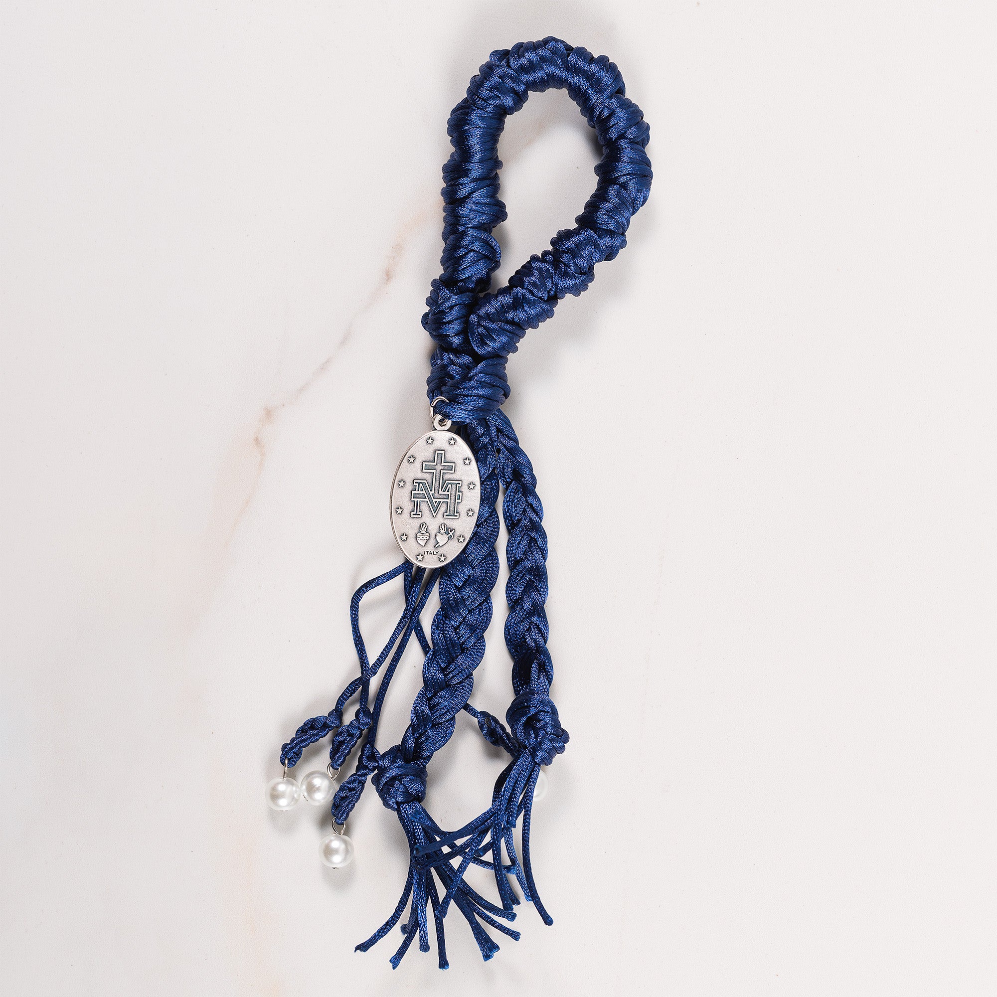 Handcrafted Braided Blue Miraculous Medal Home Blessing