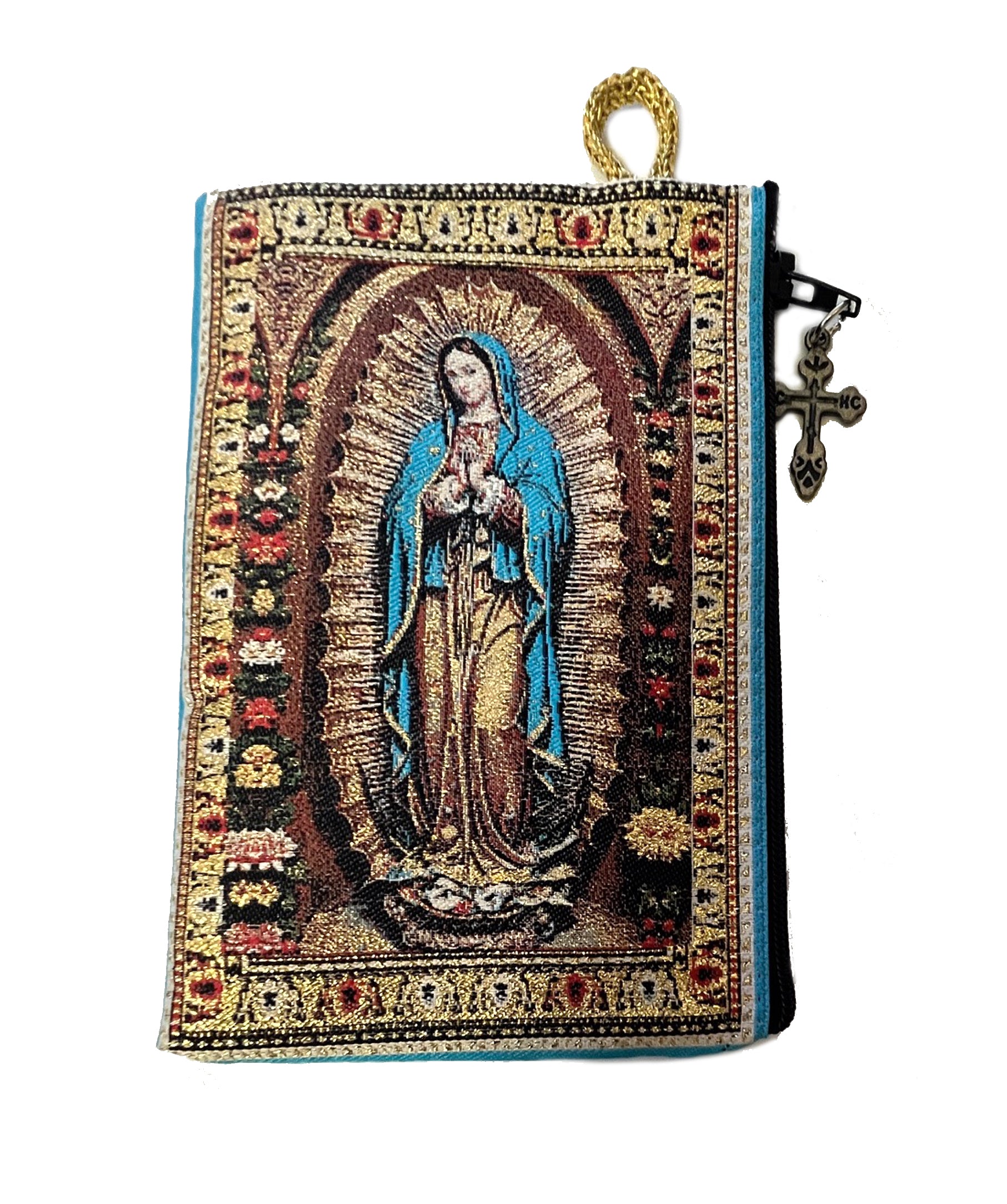 Our Lady of Guadalupe & St. Michael Two Sided Rosary Pouch