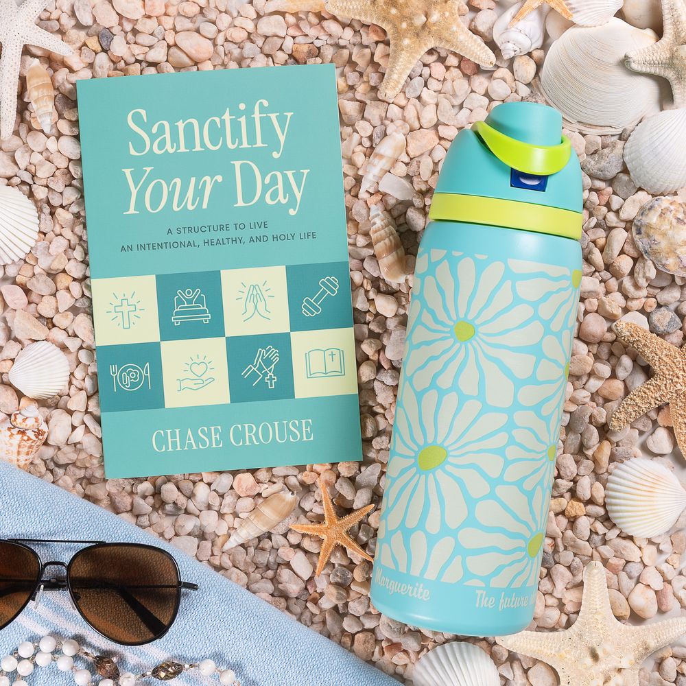 Personalized Pope St. John Paul II Water Bottle & Sanctify Your Day Book Gift Set