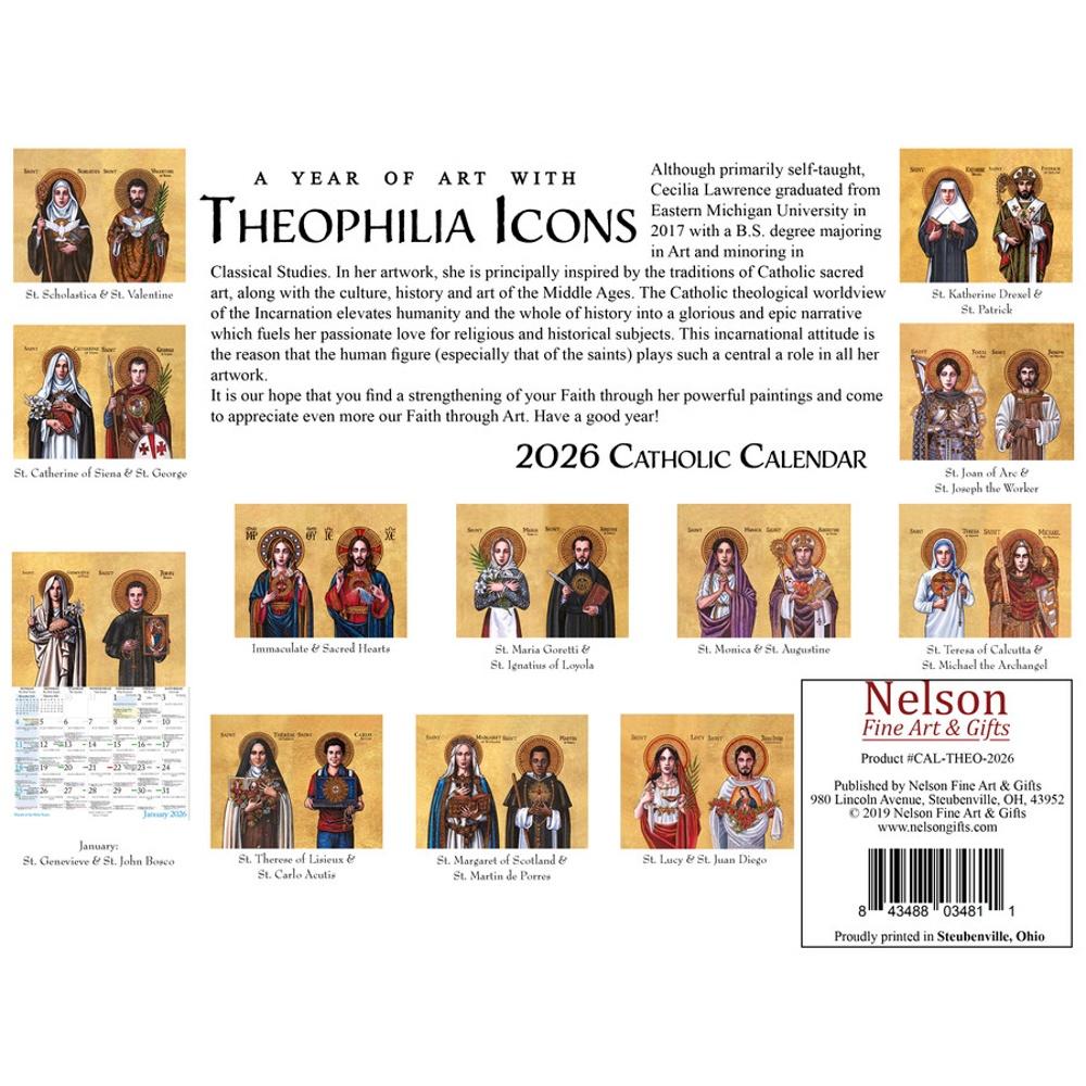 Catholic Liturgical Calendar 2027: Theophilia Icons