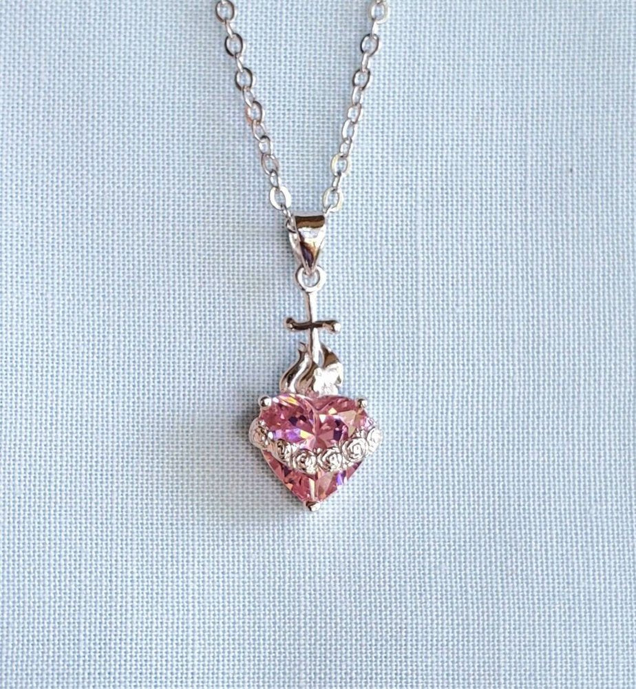 Immaculate Heart Jeweled Necklace