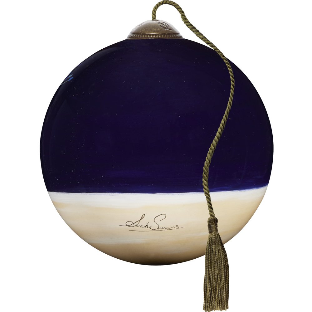 Behold the Newborn King Blown Glass Ornament