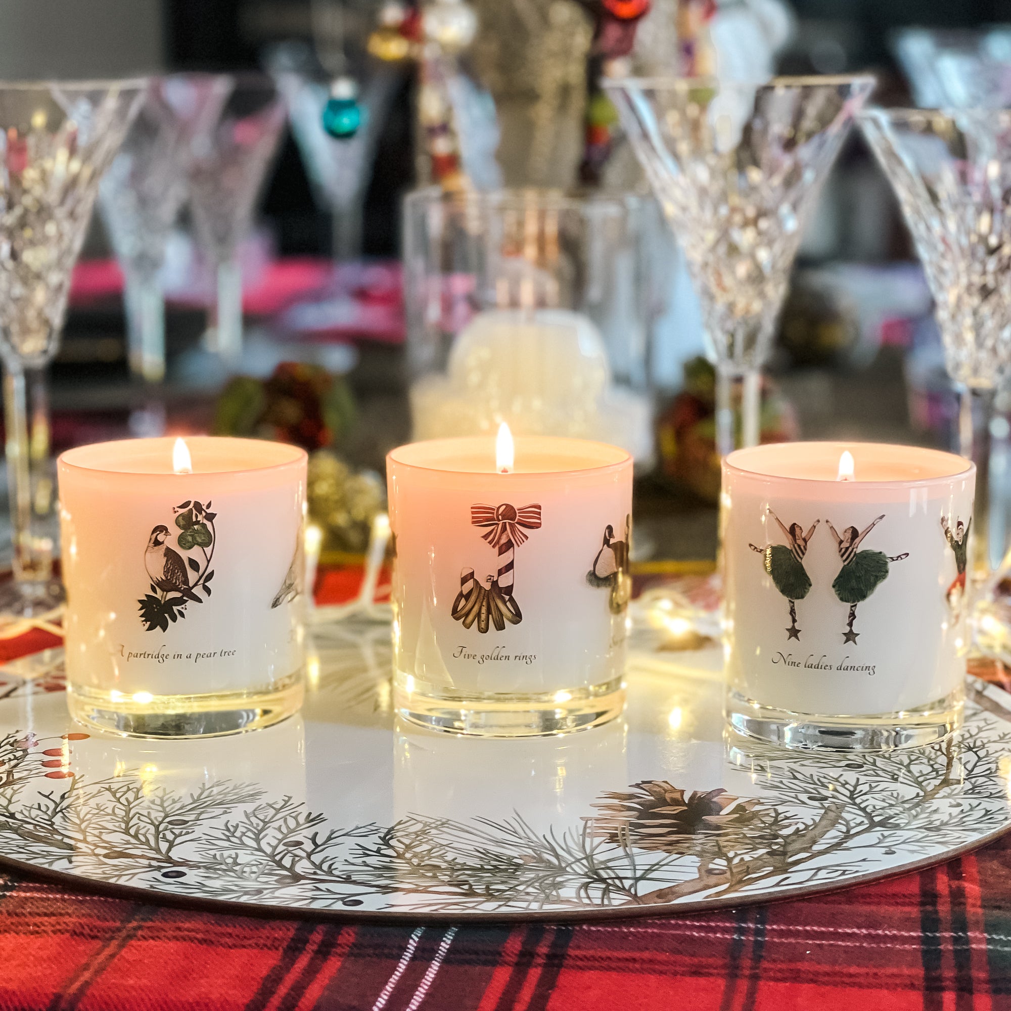 12 Days of Christmas - Set of 3 Candles