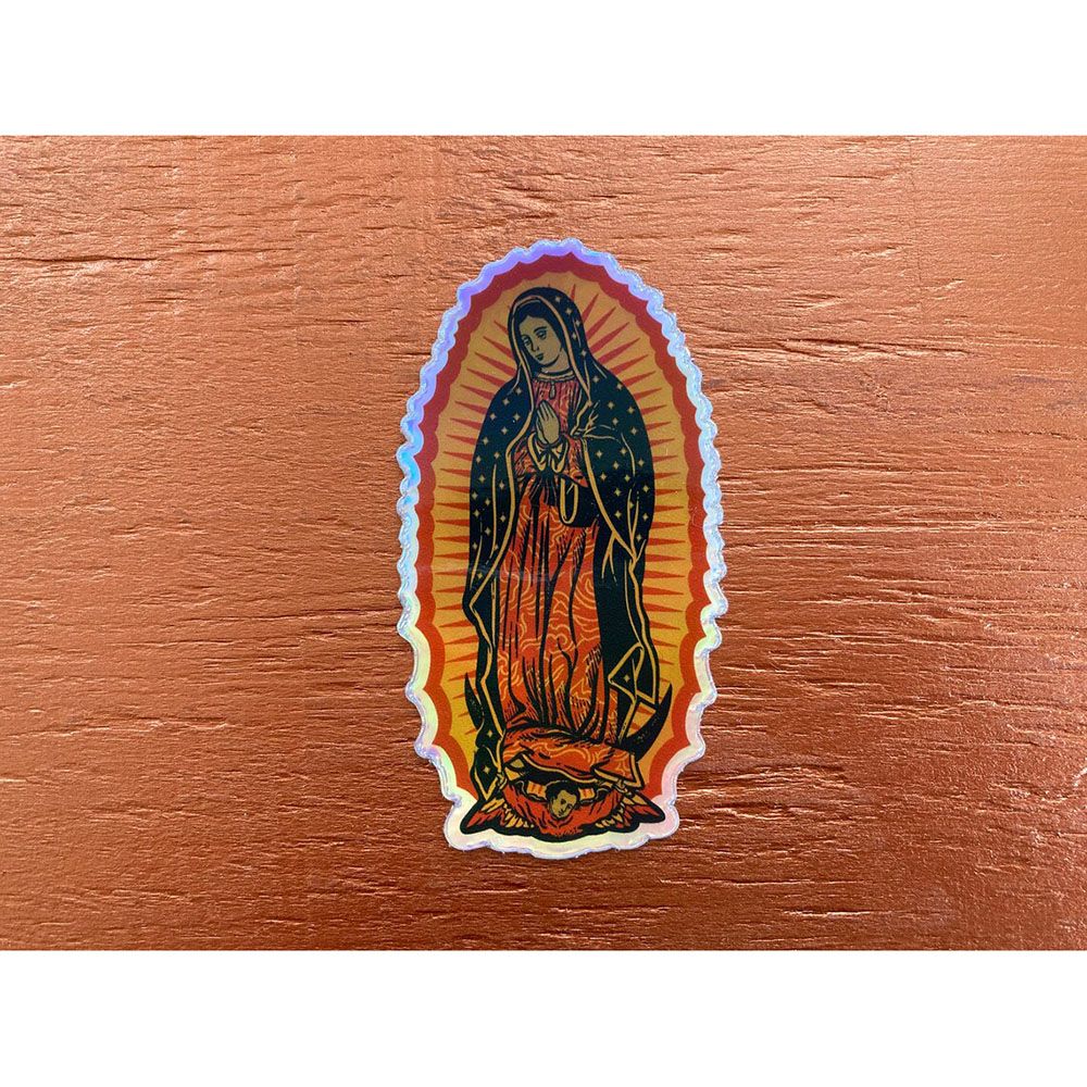 Our Lady of Guadalupe Holographic Vinyl Sticker - 4"