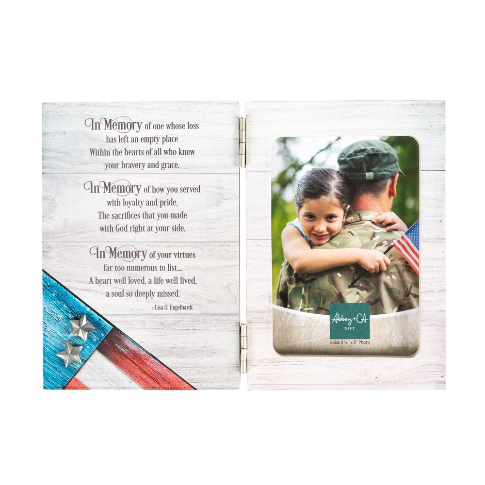 Patriotic Memorial Hinged Frame - 3.5" x 5"