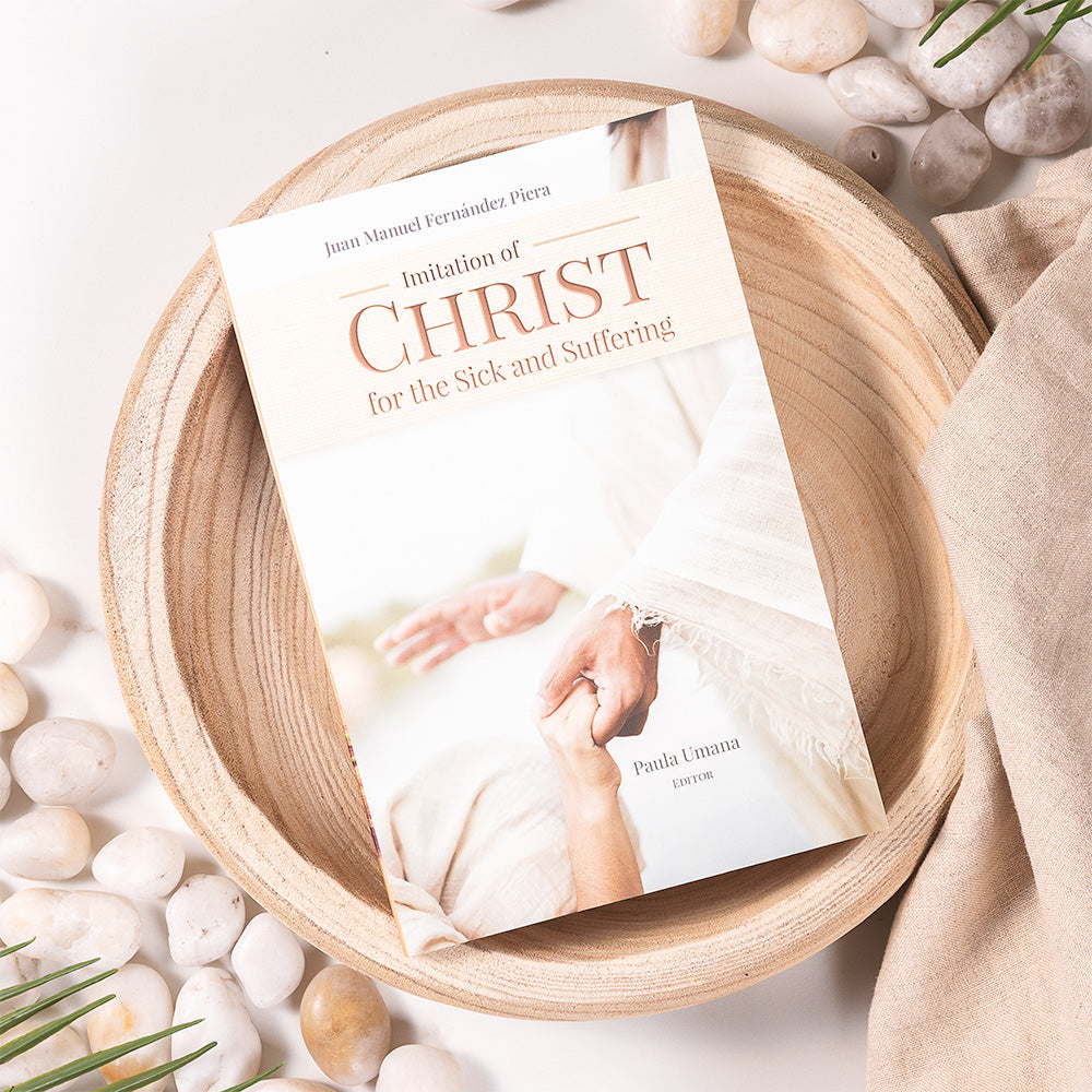 Imitation of Christ for Sick and Suffering & Sacred Heart of Jesus Comfort Cross Set