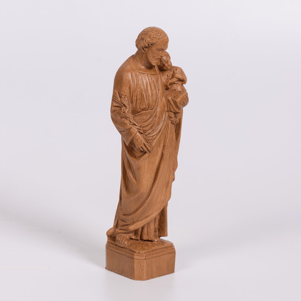Natural Finish St. Joseph Statue