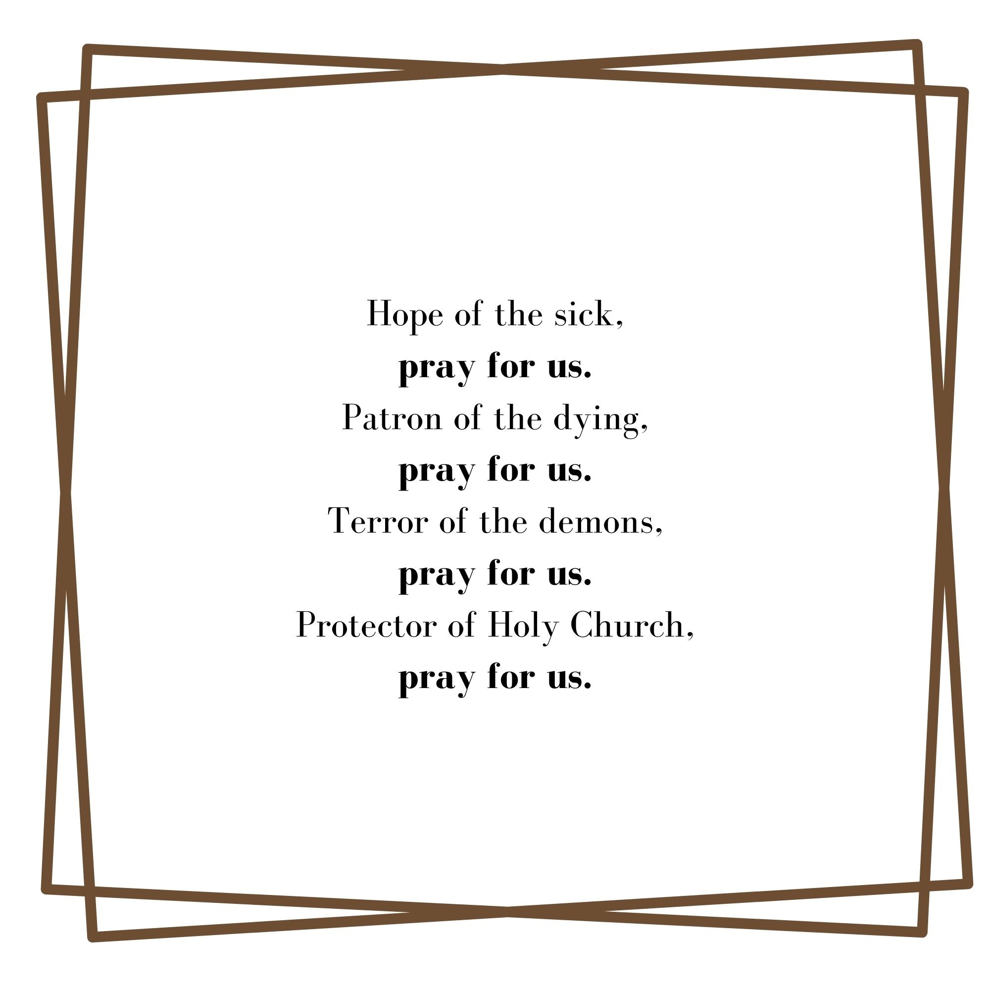 Litanies for Littles: The Most Blessed Virgin Mary and Saint Joseph