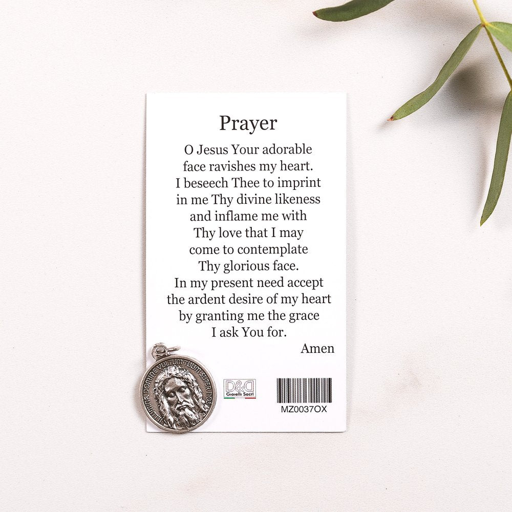 Holy Face Prayer Card & Medal