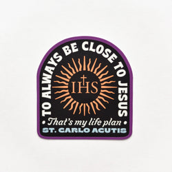St. Carlo Acutis Life Plan Vinyl Sticker
