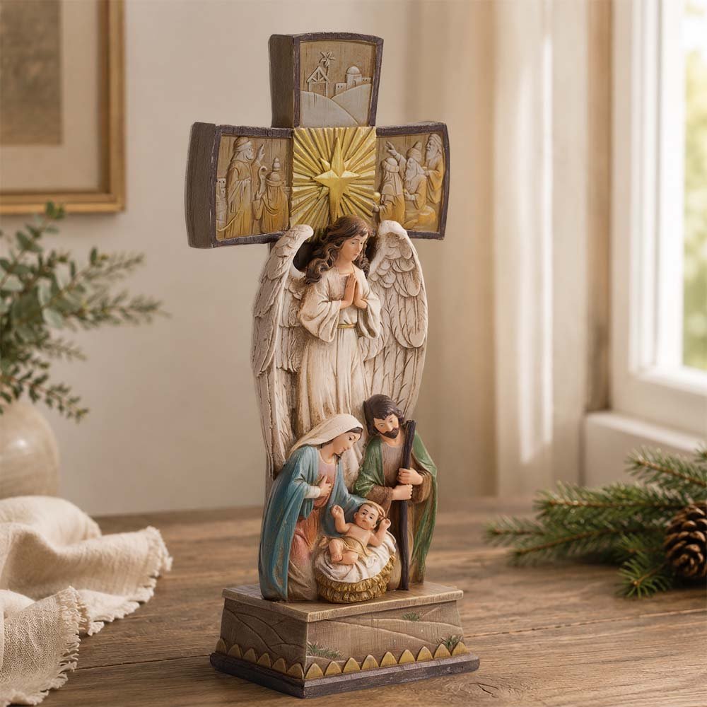 Cross Nativity Statue