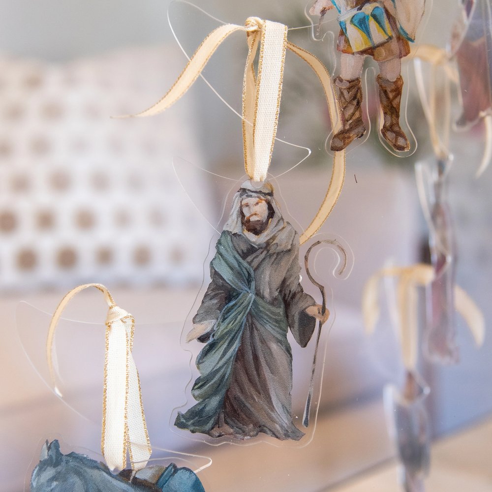 Nativity Acrylic Ornaments by Lauren Barksdale Hill