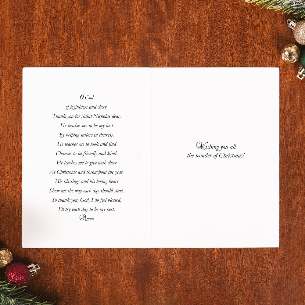 St. Nick the Gift Bearer Superhero Christmas Cards - Set of 20