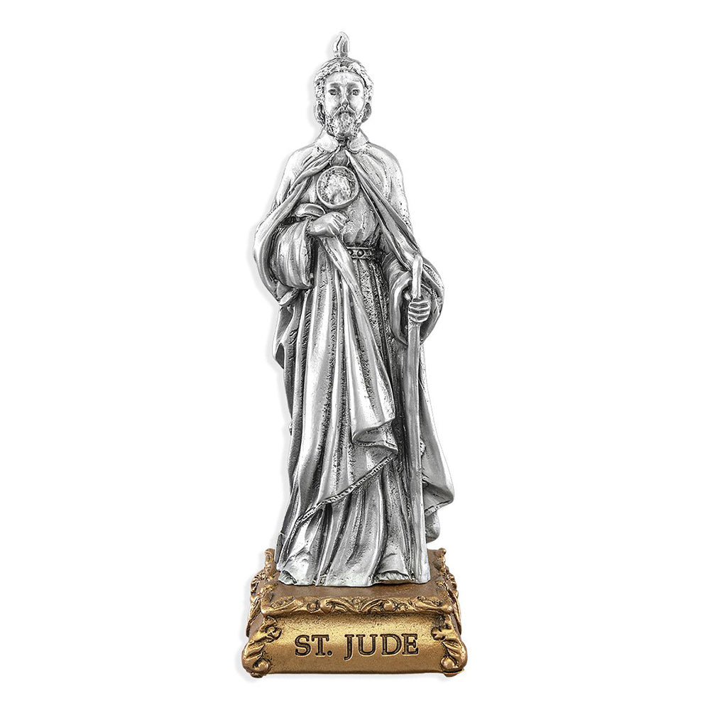 Pewter St. Jude Figurine - 4 "
