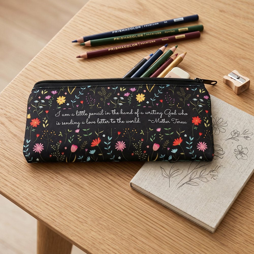 Personalized I Am a Little Pencil St. Mother Teresa Pencil Pouch