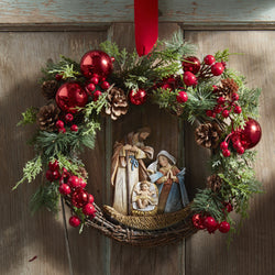 Nativity Christmas Wreath