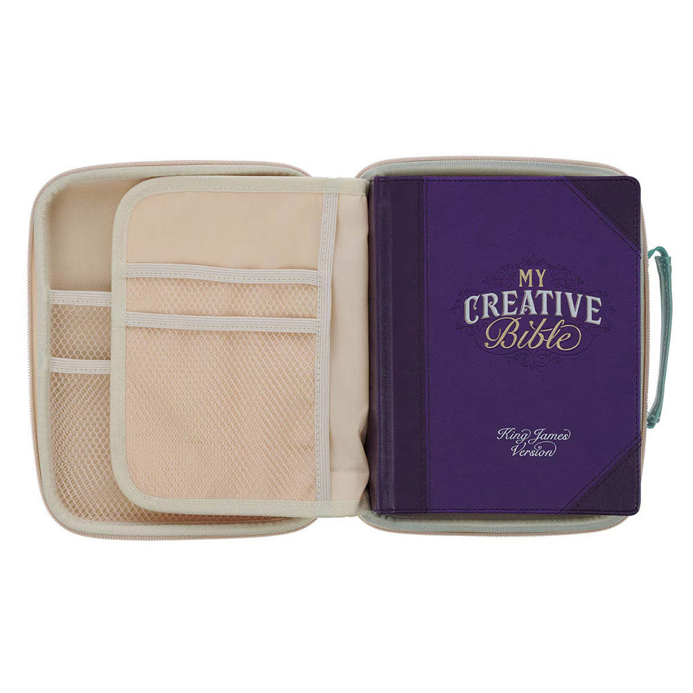 Be Still Teal Hard Shell Bible Case