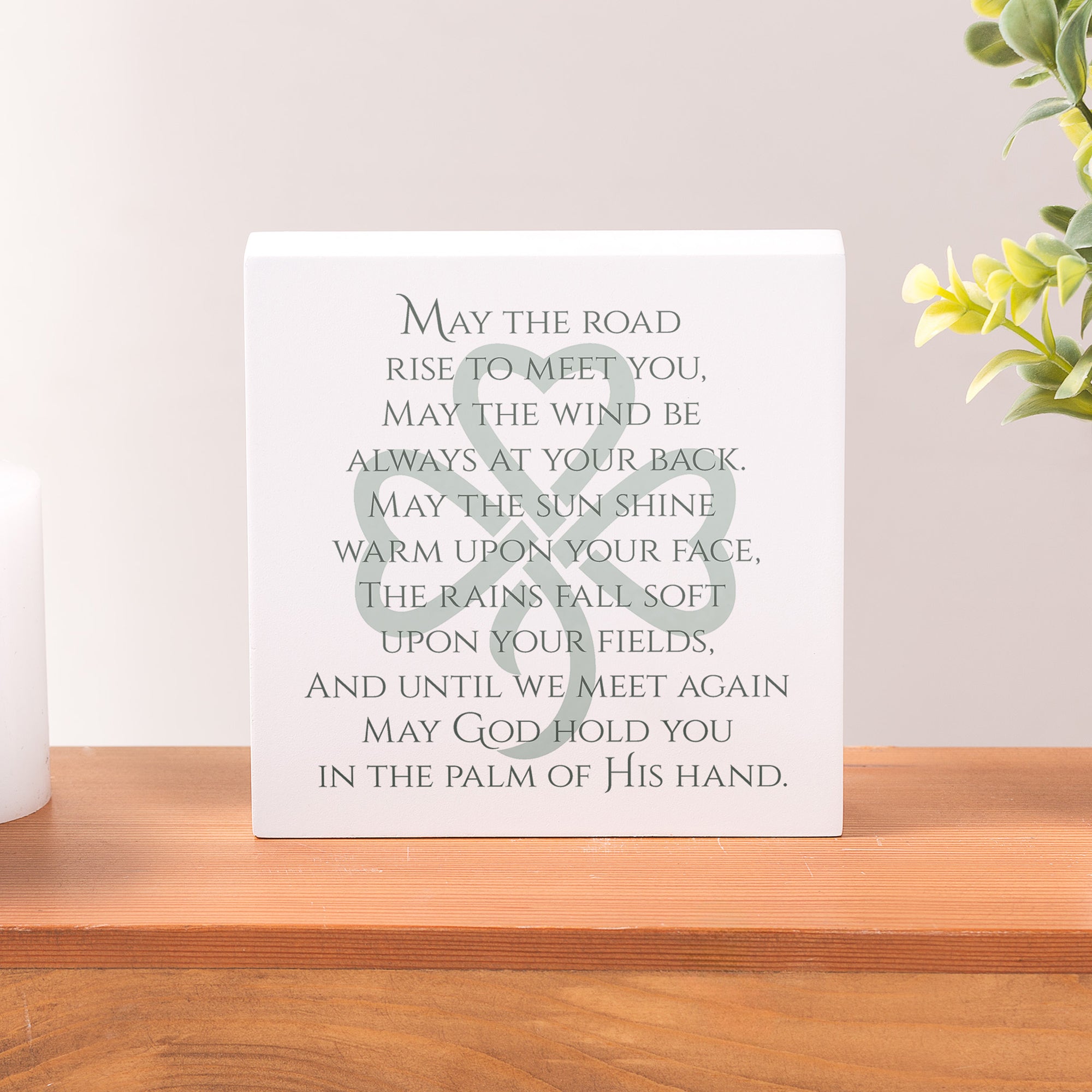 Irish Blessing Wood Block
