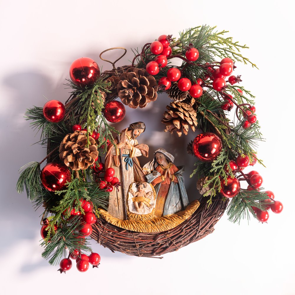 Nativity Christmas Wreath