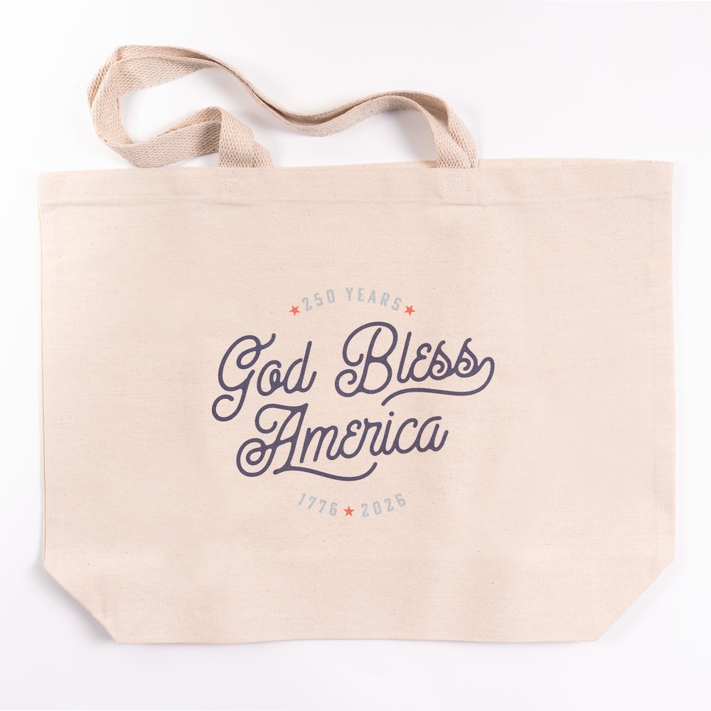 God Bless America 250th Commemorative Canvas Tote