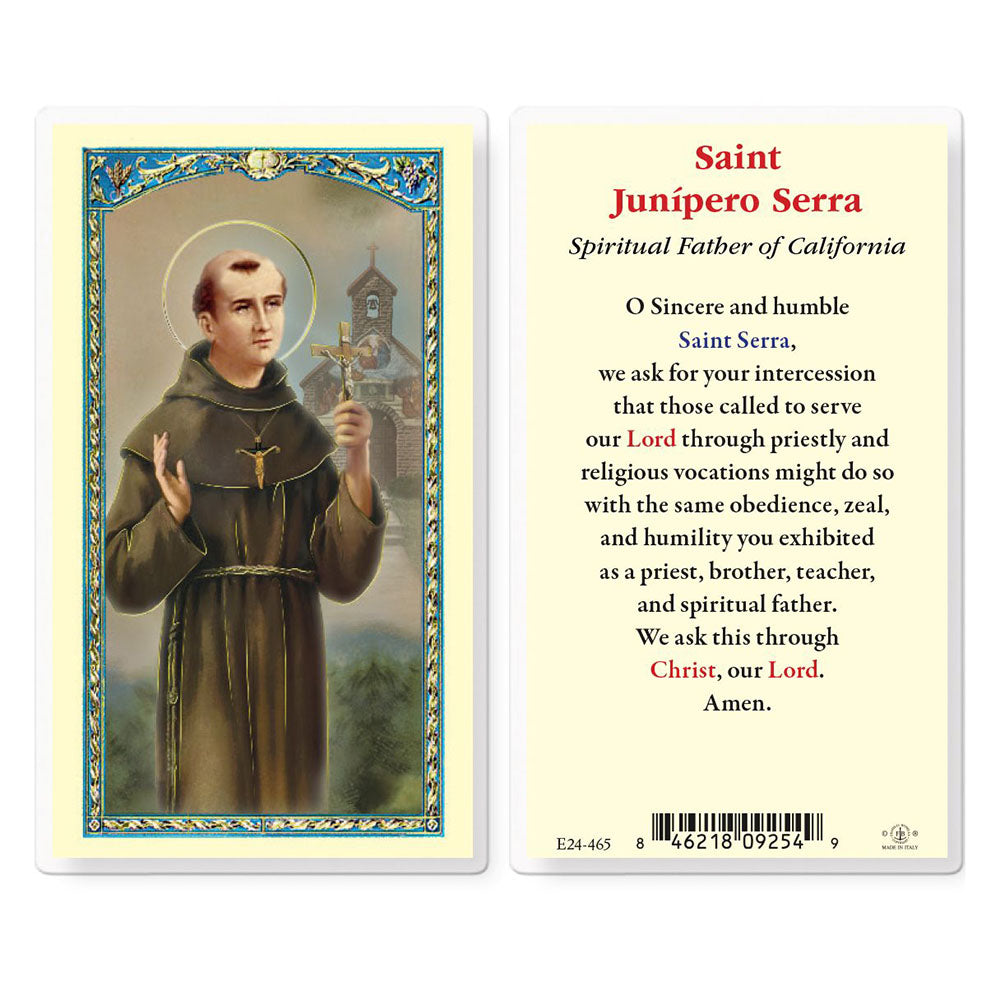 St. Junipero Serra Prayer Card