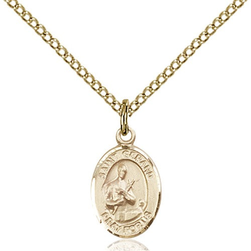 14kt Gold Filled St. Gerard Majella Petite Pendant