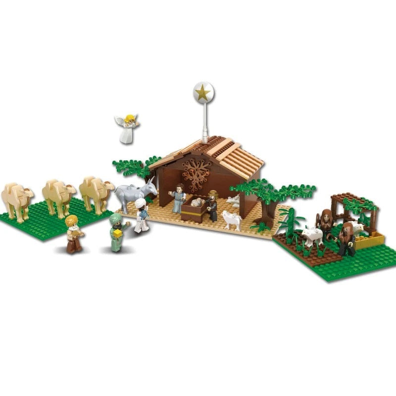 Building Bricks Nativity Play Set for Kids