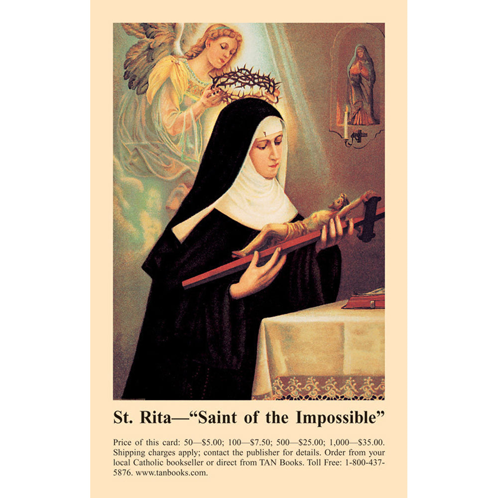 The Prayer to St. Rita Prayercard (Pack of 100)