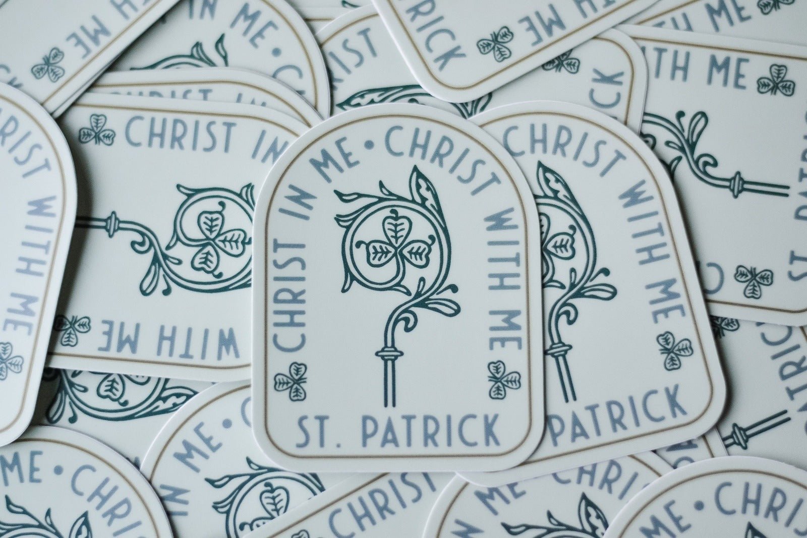 St. Patrick's Breastplate Prayer Vinyl Sticker