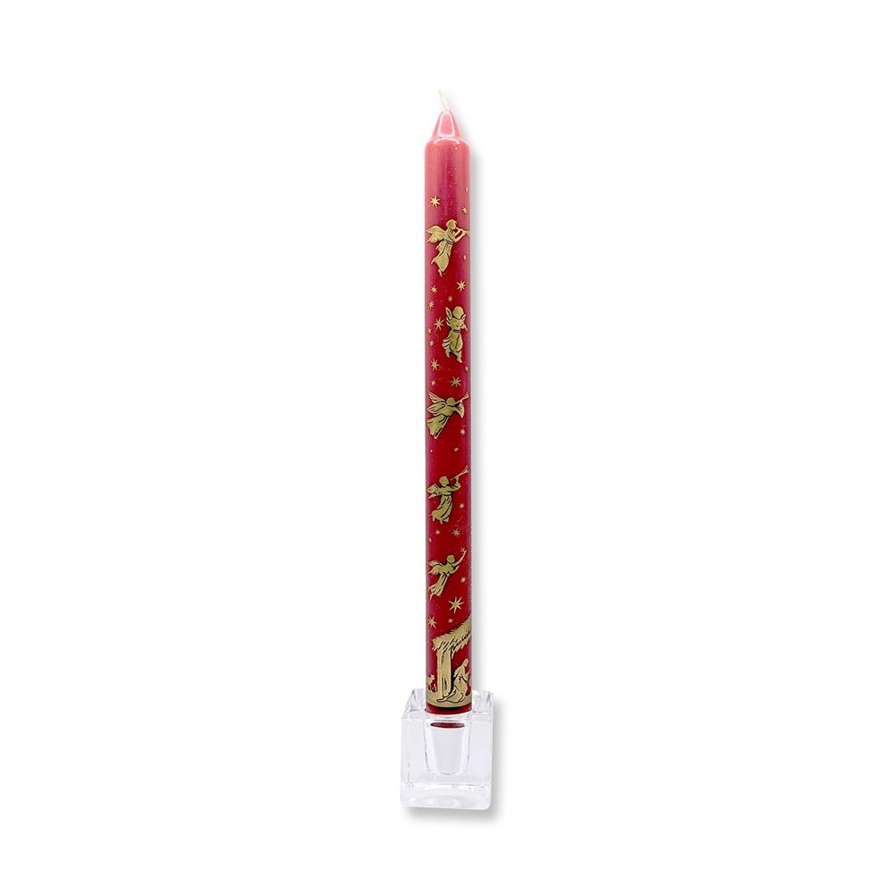 Barbara Behr Nativity Red and Gold Dinner Candle