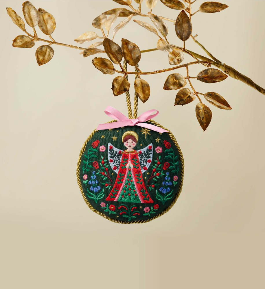 Rifle Paper Co. Angel Embroidered Ornament